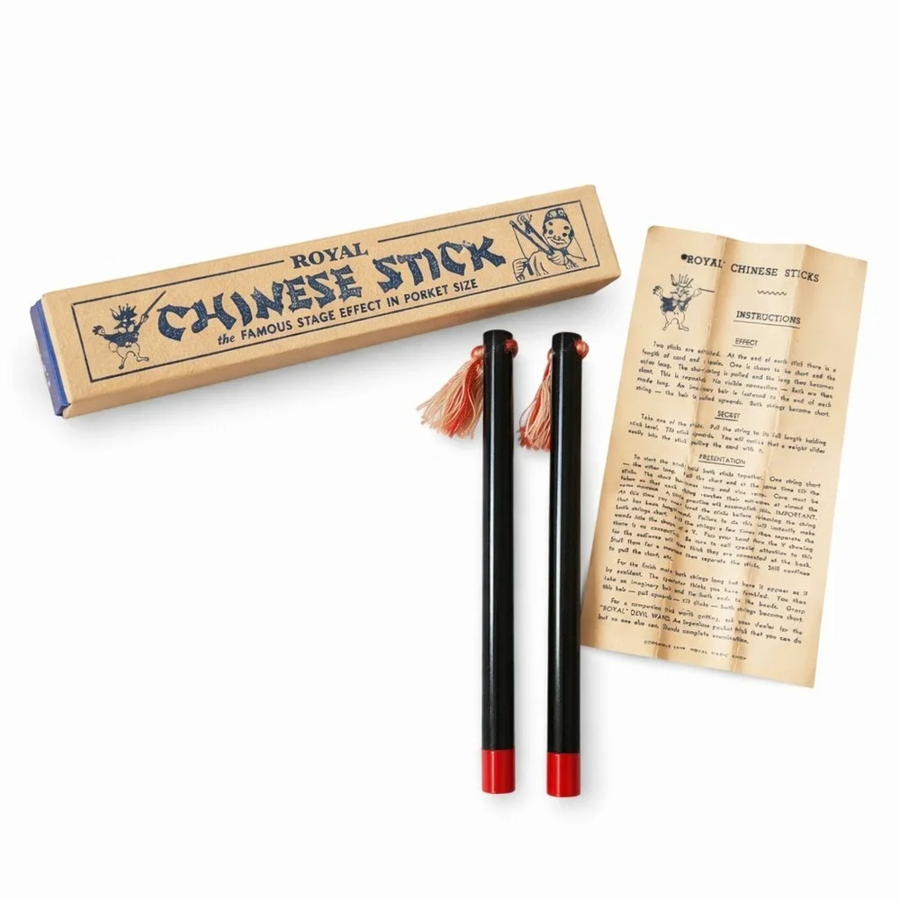 Vintage 1945 Royal Chinese Sticks Magic Trick Set w/ Box Instructions Complete